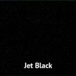 Jet black granite